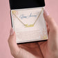 Happy Anniversary | Your Love Has Transformed My Life | Name Necklace