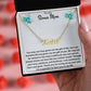 To My Bonus Mom | Thank You For Loving Me As Your Own | Name Necklace