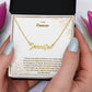 To My Fiancee | I Love You Enough | Custom Name Necklace