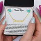 To My Bonus Mom | Thank You For Loving Me As Your Own | Name Necklace