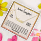 To My Bonus Daughter On Your Sweet Sixteen | Happy Birthday | Custom Name Necklace