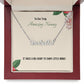 To Our Truly Amazing Nanny | Big Heart | Professional Name Necklace Gift