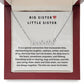 Big Sister Little Sister | Our Hearts Are Always Together | Name Necklace