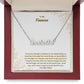 To My Fiancee | I Love You Enough | Custom Name Necklace