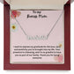To My Bonus Mom | I Am Grateful To Have You | Custom Name Necklace