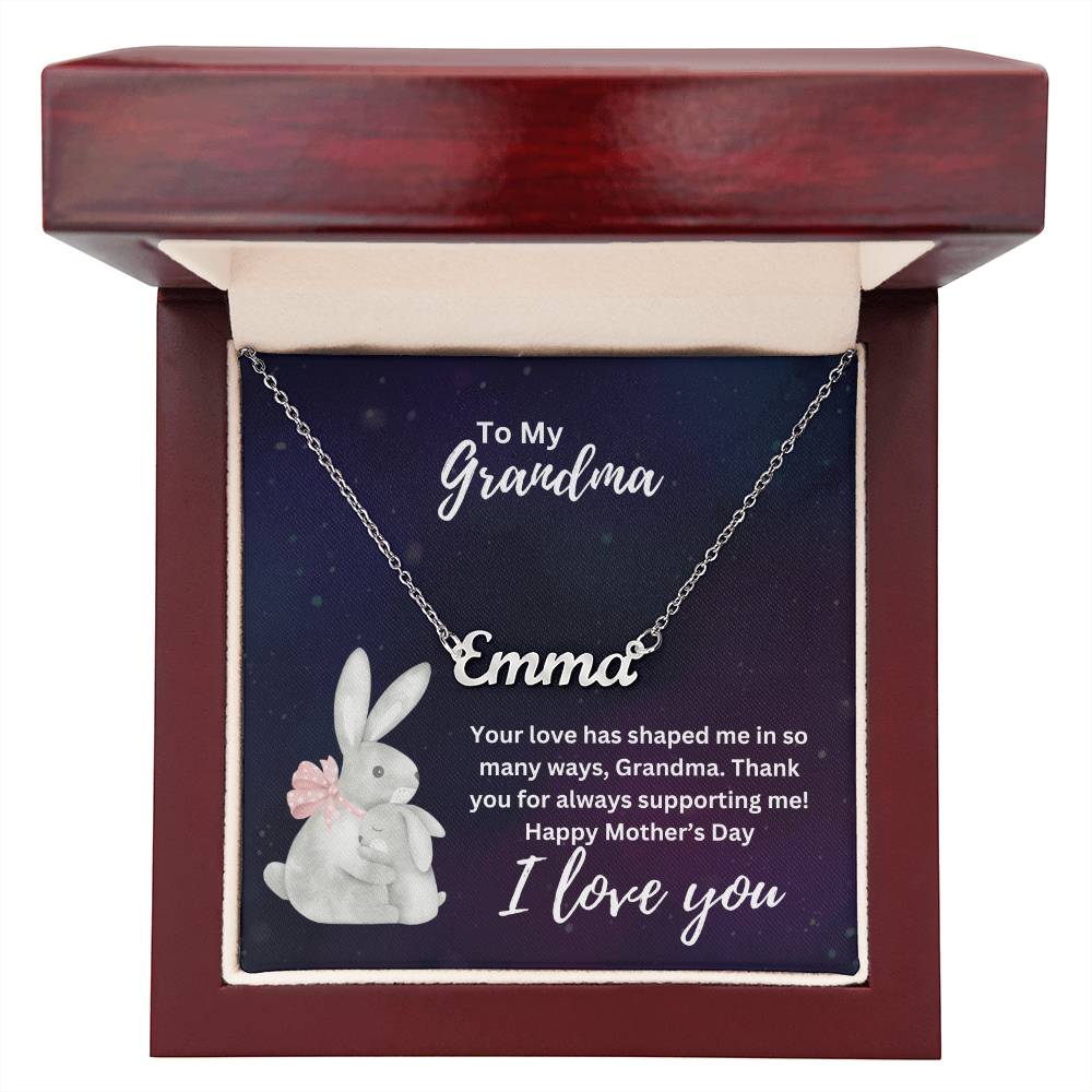 To My Grandma | I Love You | Jewelry Name Necklace