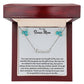 To My Bonus Mom | Thank You For Loving Me As Your Own | Name Necklace