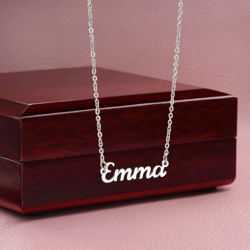 To My Cousin | Behind You All My Memories | Name Necklace
