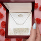 To My Fiancee | I Love You Enough | Custom Name Necklace