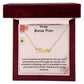 To My Bonus Mom | I Am Grateful To Have You | Custom Name Necklace