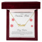 To My Precious Mom | Merry Christmas | Custom Name Necklace