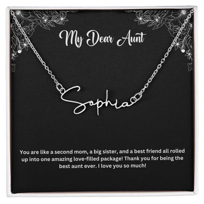 My Dear Aunt | Name Necklace