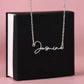 To My Sexy Wife | Merry Christmas | Name Necklace Gift