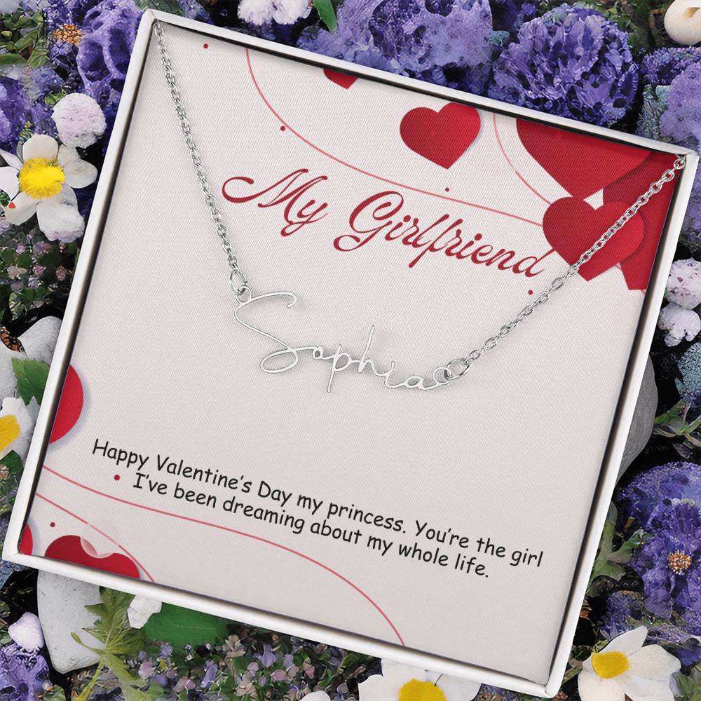 My Girlfriend | Happy Valentine's Day | Name Necklace