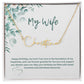 To My Wife | Happy Birthday | Pendant Name Necklace