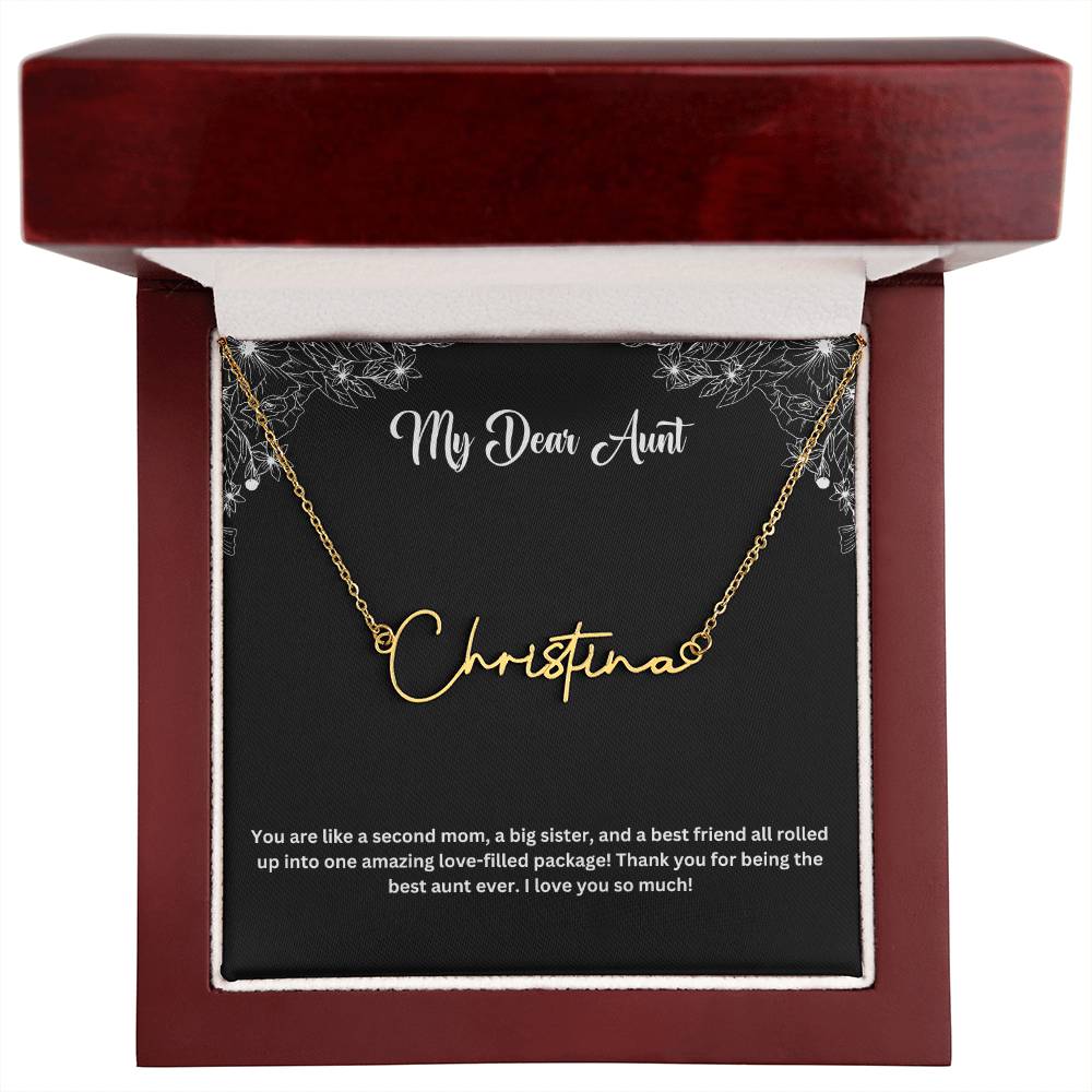 My Dear Aunt | Name Necklace