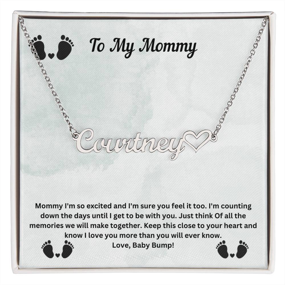 To My Mommy | Baby Bump Pregnancy Necklace
