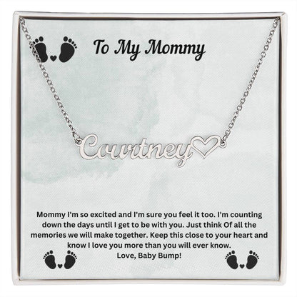 To My Mommy | Baby Bump Pregnancy Necklace