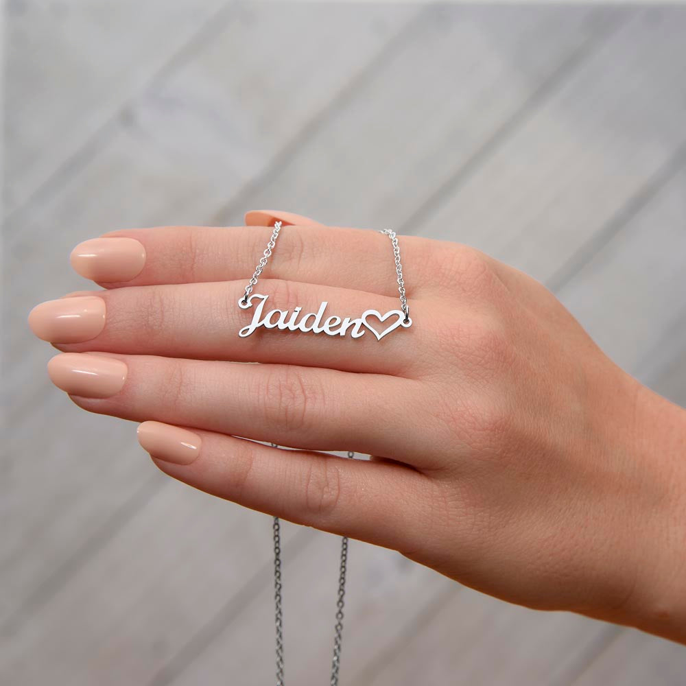 To An Amazing Neighbor | Thank You From The Bottom Of My Heart | Name Necklace