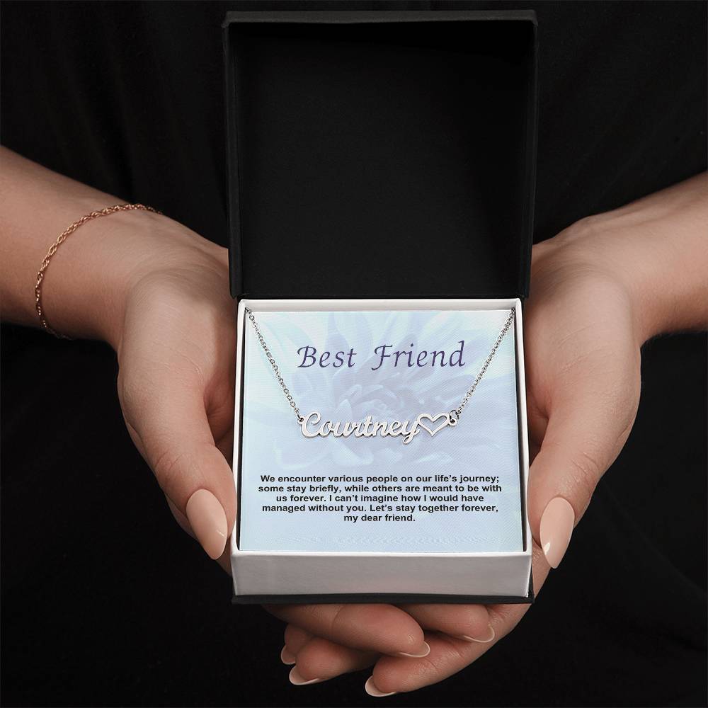 Best Friend | Let's Stay Together Forever | Name Necklace