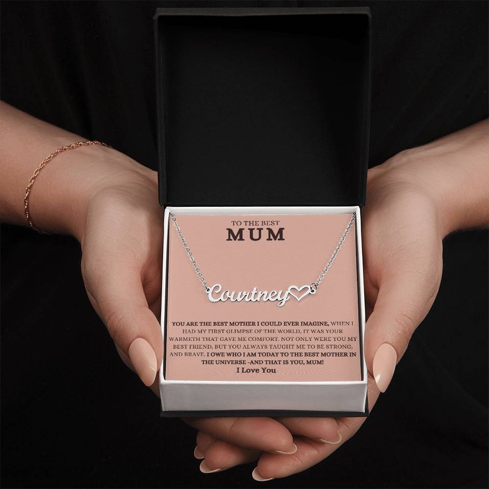 To The Best Mum | Jewelry Name Necklace