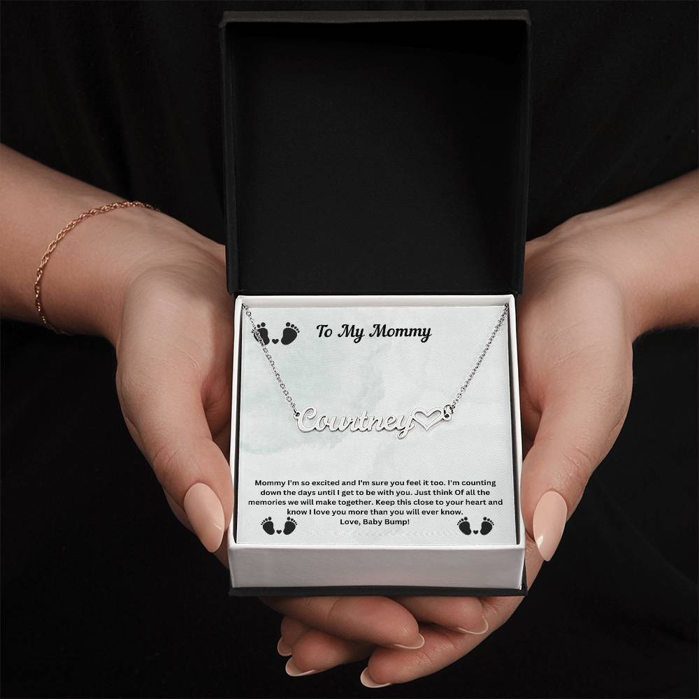 To My Mommy | Baby Bump Pregnancy Necklace