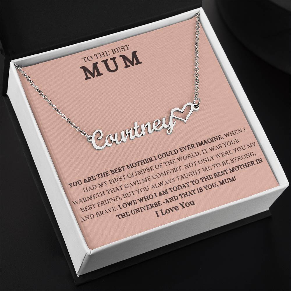 To The Best Mum | Jewelry Name Necklace