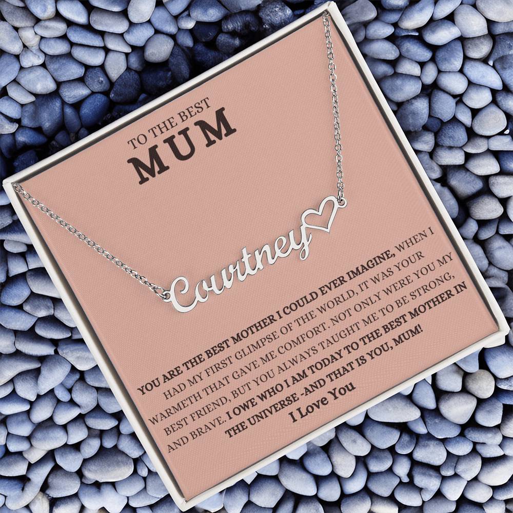 To The Best Mum | Jewelry Name Necklace