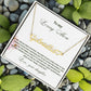 To My Loving Mom | You Are My First Country | Name Necklace