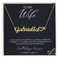 To My Wife | You Are My Love Story | Name Necklace