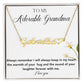 To My Adorable Grandma | Jewelry Name Necklace