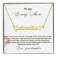 To My Loving Mom | You Are My First Country | Name Necklace