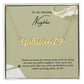 To An Amazing Neighbor | Thank You From The Bottom Of My Heart | Name Necklace