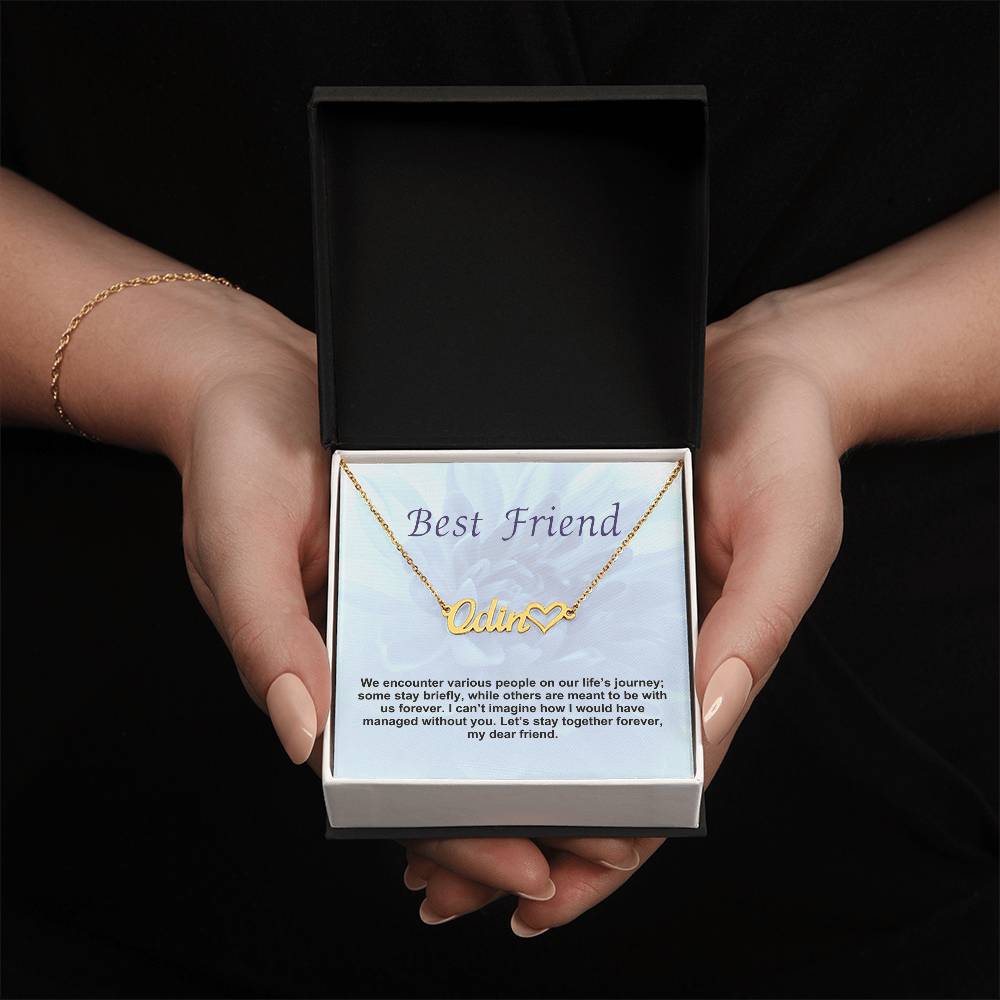 Best Friend | Let's Stay Together Forever | Name Necklace