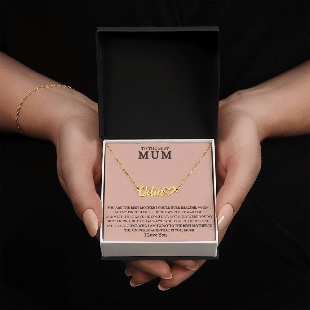 To The Best Mum | Jewelry Name Necklace
