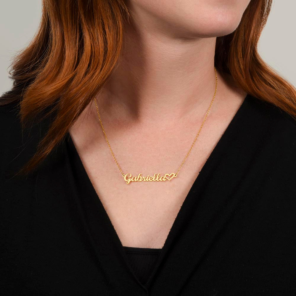 Badass Graduate | Just Go For It | Custom Name Necklace