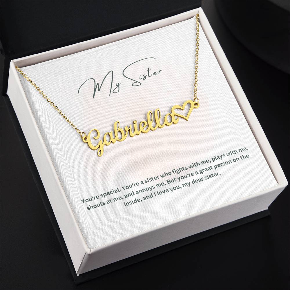 My Sister | You Are Special | Name Necklace