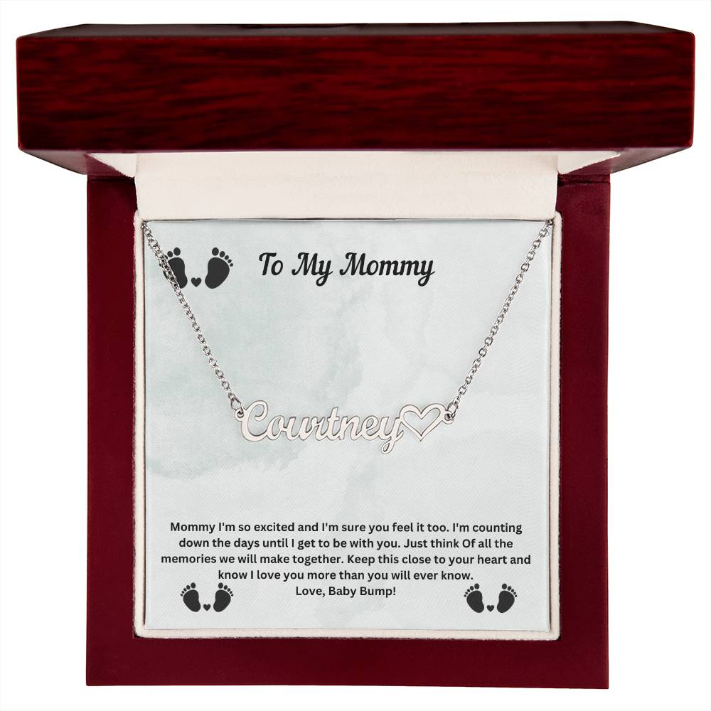To My Mommy | Baby Bump Pregnancy Necklace