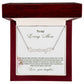 To My Loving Mom | You Are My First Country | Name Necklace