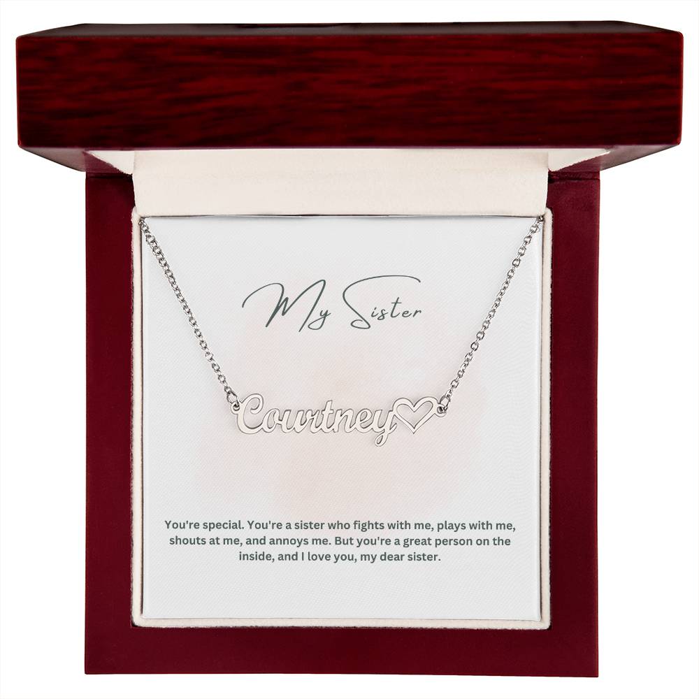 My Sister | You Are Special | Name Necklace