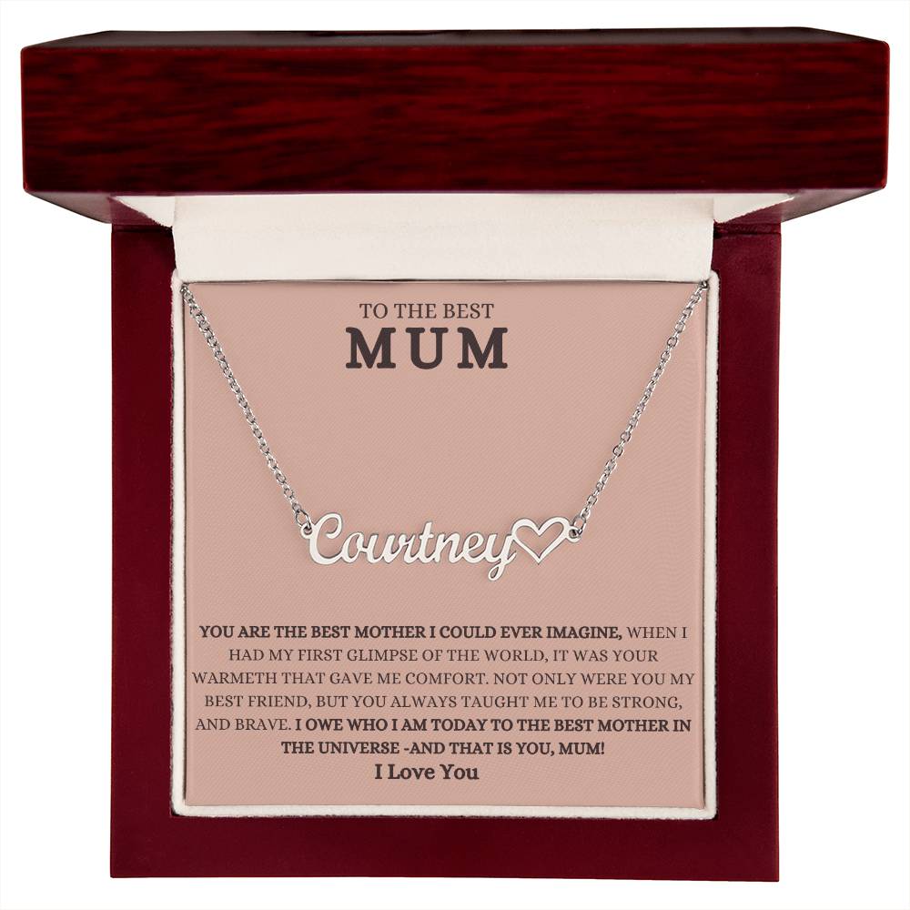 To The Best Mum | Jewelry Name Necklace