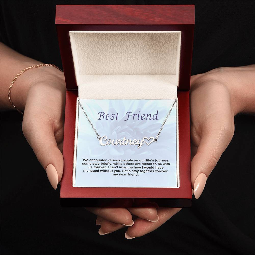 Best Friend | Let's Stay Together Forever | Name Necklace