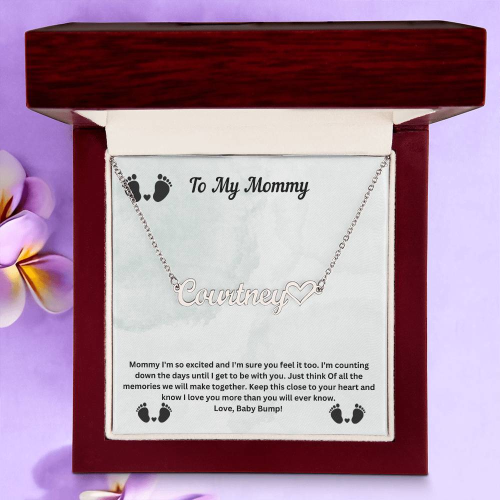 To My Mommy | Baby Bump Pregnancy Necklace