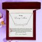To My Loving Mom | You Are My First Country | Name Necklace