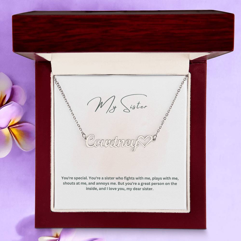 My Sister | You Are Special | Name Necklace