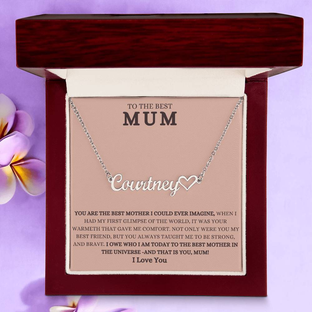 To The Best Mum | Jewelry Name Necklace