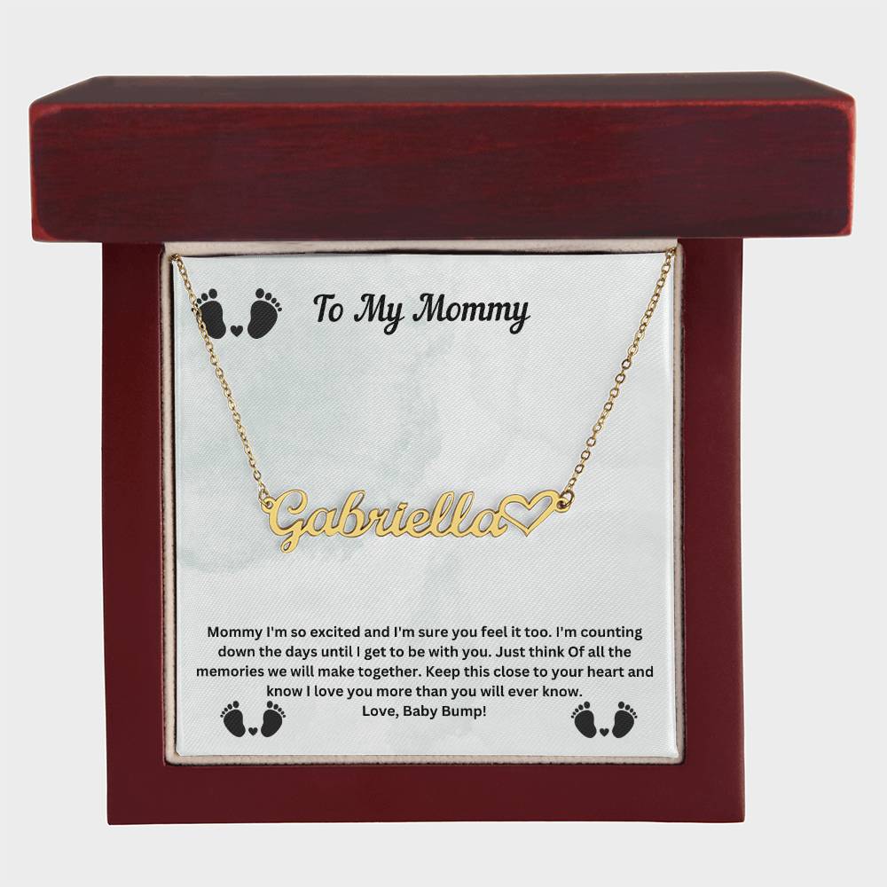 To My Mommy | Baby Bump Pregnancy Necklace