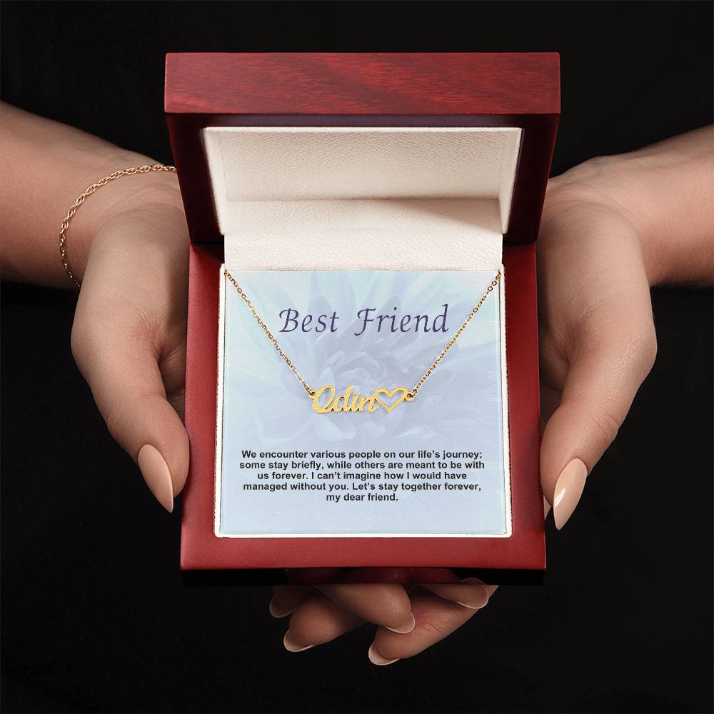 Best Friend | Let's Stay Together Forever | Name Necklace
