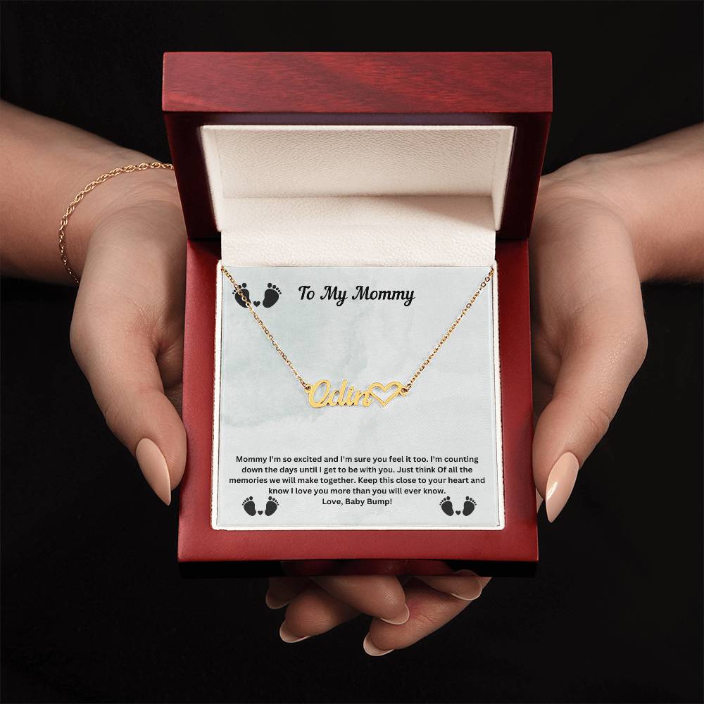 To My Mommy | Baby Bump Pregnancy Necklace