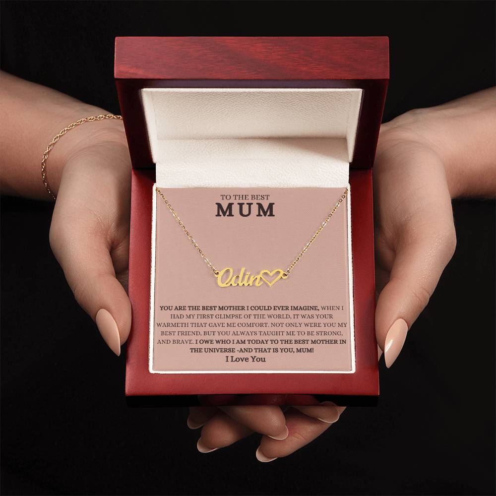 To The Best Mum | Jewelry Name Necklace